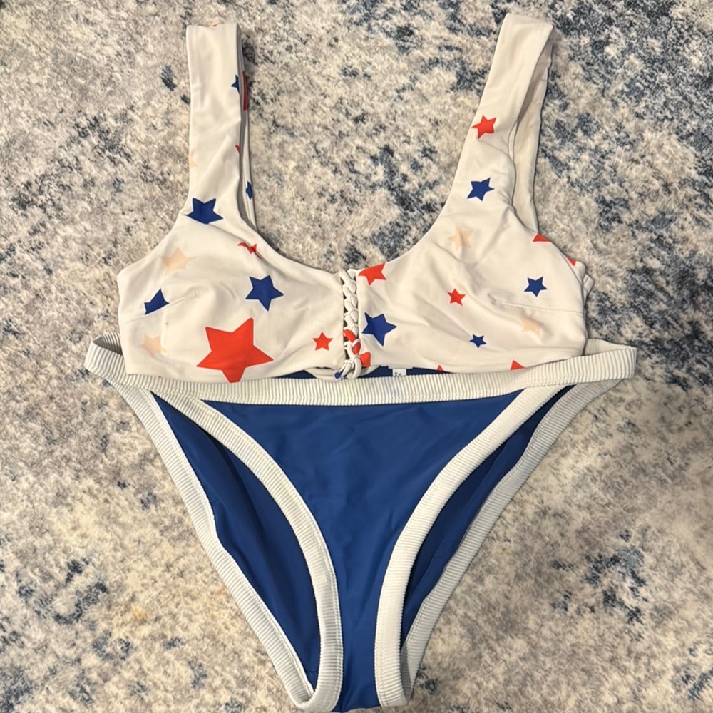 Aerie Star-Patterned Swim Set